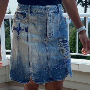 Pilcro of Anthropologie Denim Skirt
